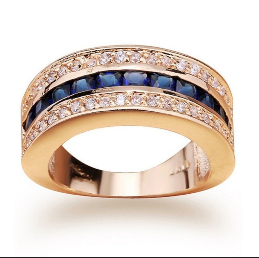Diamond and Sapphire style ring